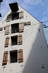 旧里加怀旧建筑房子背景图片