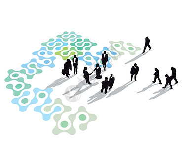 互连会员身份商务合伙人士多样性全体顾客跑步工作背景图片