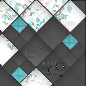摘要 3D 几何设计插图框架正方形商业互联网白色灰色网络菱形艺术背景图片