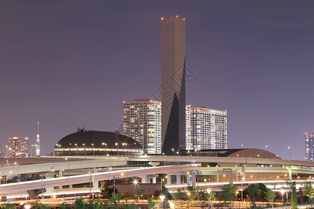 Odaiba 东京市风景交通摩天大楼建筑物场景市中心旅行地标景观建筑学商业背景图片