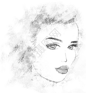 妇女肖像肖像艺术家购物插图白色眼睛女孩化妆品艺术派对水彩背景图片