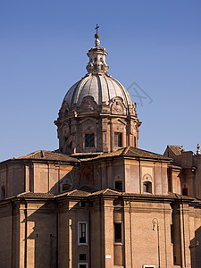 罗马罗马罗马罗曼努姆论坛教堂穹顶高清图片
