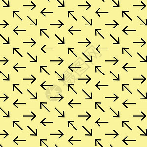箭头的无缝抽象模式织物插图纺织品装饰品墙纸黄色背景图片