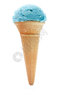 冰淇淋食物酸奶甜点小吃浆果蓝色锥体奶油状背景图片