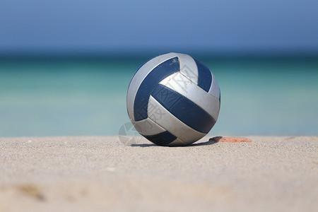 排球运动娱乐团队海滩蓝色假期游戏闲暇背景图片