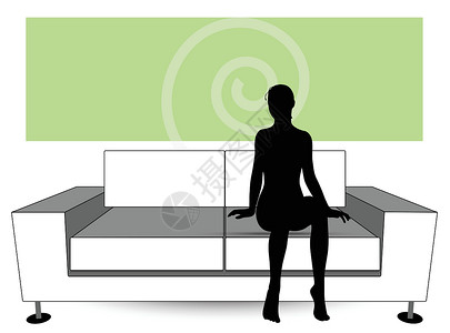 在沙发上看电视沙发上的妇女月光成人女性男人活动白色客厅电视阴影家居男性设计图片