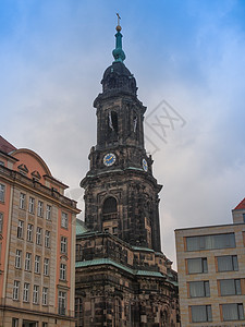 德累斯顿教会建筑学背景图片