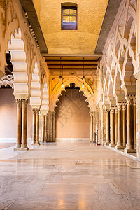 阿尔哈维萨拉戈萨阿尔卡扎走廊景点皇家据点邮政城市壁柱景观堡垒创造力大厅背景