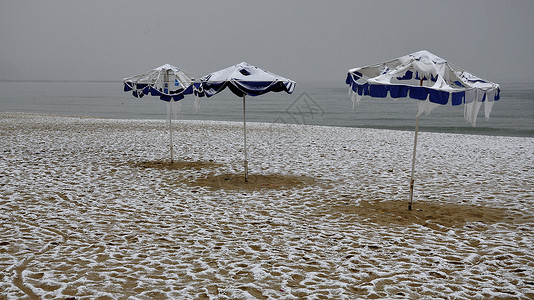 冬季雨伞图片