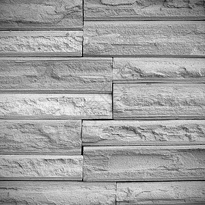 灰砖砖墙水泥水平风格装饰白色石头建筑学材料墙纸灰色背景图片