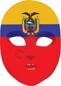 厄瓜多尔面具背景图片
