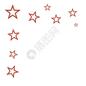 白色背景上的恒星的装饰性抽象吸引力艺术插图电脑棕色绘画创造力背景图片