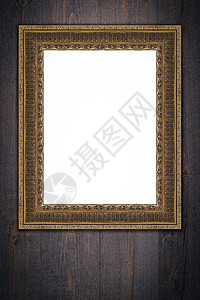 旧图片框艺术木板木材古董硬木桌子木工白色房间照片背景图片