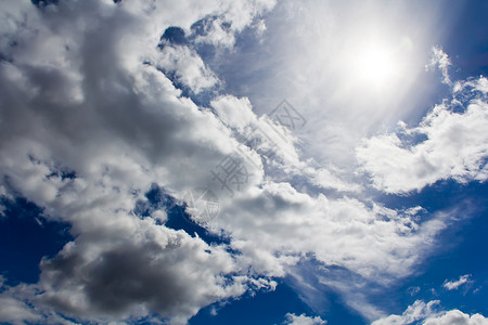 太阳天空蓝色发光体天篷阳光背景图片