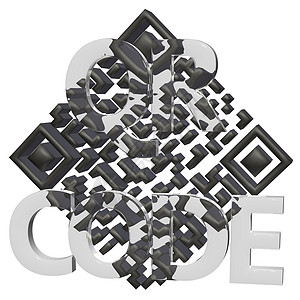 QR 代码概念语言技术邀请函标签正方形条码商业零售二维电子商务背景图片
