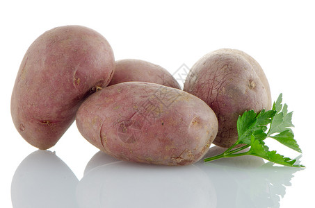 红土豆根菜白色红色土豆蔬菜背景图片