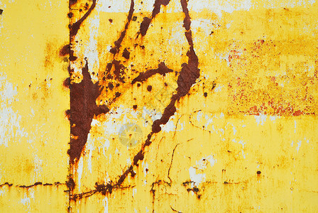黄漆金属和生锈纹理盘子墙纸材料橙子古董乡村背景图片