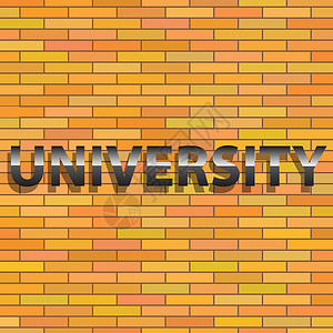大学成功的大学标志标题红色校园水平演讲休息建筑标签按钮民众插画