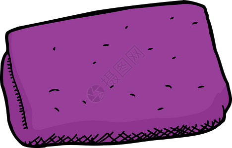 孤立的紫色毛巾背景图片