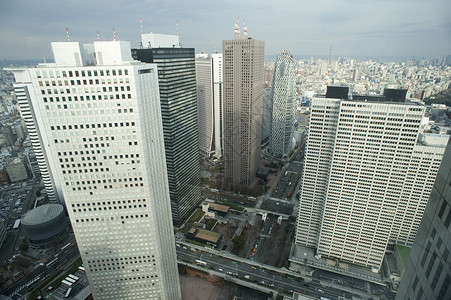 日本东京 新宿市城市概况背景图片