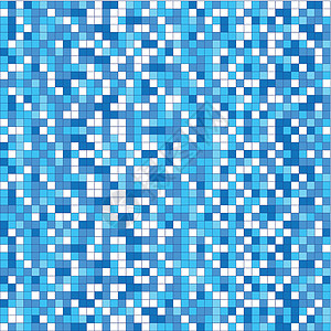 矢量蓝色背景网格艺术艺术品瓷砖铺路马赛克像素化墙纸数字化技术背景图片