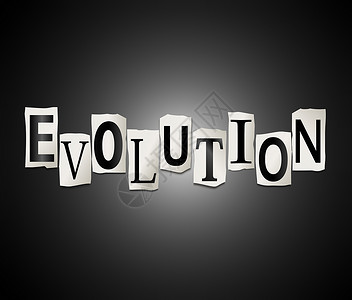 进化概念历史字母生长插图黑色进步打印背景图片