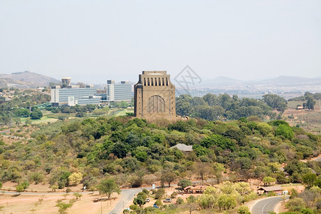 南非空军纪念馆Voortrekker纪念碑 南非比勒陀利亚纪念馆石头岩石建筑学花岗岩建筑背景