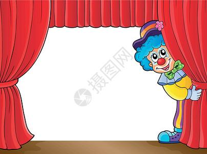逗乐小丑主题图像 3插画