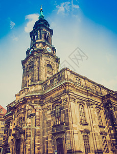 德累斯顿十字教会教堂背景图片