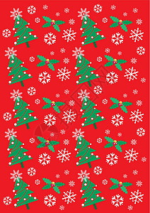 圣诞背景红色绘画装饰薄片卡片白色插图季节性庆典墙纸背景图片