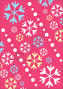 圣诞背景薄片粉色装饰墙纸绘画庆典季节性风格卡片白色背景图片
