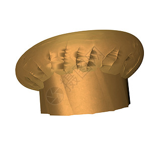 黄金厨师的帽子背景图片