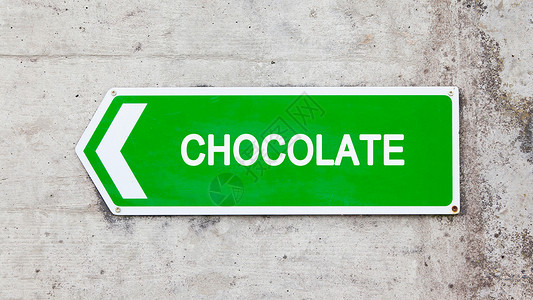 绿色标志 - 巧克力背景图片