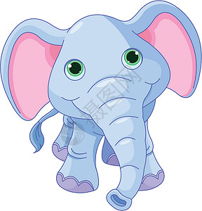 可爱的大象免版税幸福卡通片乐趣哺乳动物绘画艺术品插图玩具动物背景图片