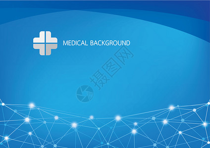 医疗背景矢量插图蓝色药品技术生活监视器心电图脉冲科学背景图片