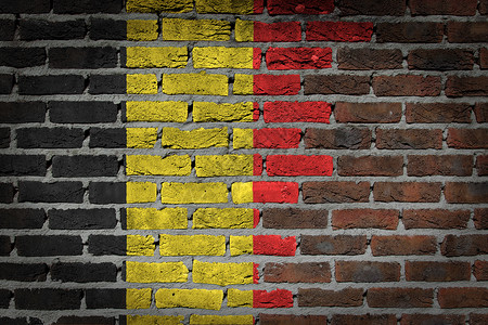 黑砖墙 - 比利时背景图片