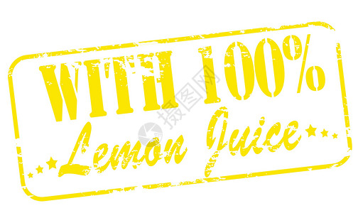 加柠檬汁墨水黄色矩形橡皮星星背景图片