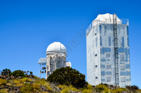 台地天文观测台的望望远镜建筑星星沙漠太阳天空天文台背景图片