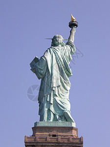 纽约市自由女神明会历史性入籍游客国家观光城市自由长袍纪念碑权利背景图片