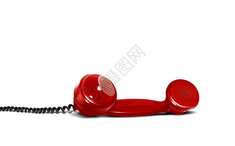 Retro红电话接收器背景图片