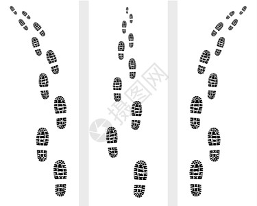 鞋印烙印犯罪行为技术背景墨水脚步安全痕迹打印插图背景图片