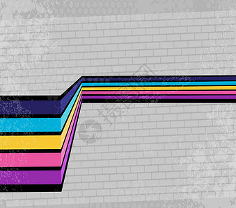 彩虹墙含有文字位置 矢量的抽象原始背景风格卡片墙纸标签海浪报告装饰品装饰砖块创造力插画