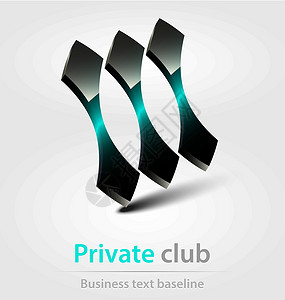 私人俱乐部商业图标背景图片