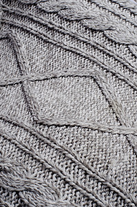 编织结构毛衣灰色针织背景图片