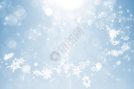 雪花点点蓝色设计 白雪花绘图辉光星星插图雪花繁星点点计算机天空背景