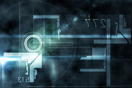 黑色有亮光技术设计计算插图辉光电脑绘图界面科技计算机背景图片