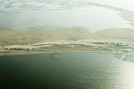 从海国家公园空中查看海滩航拍天空名录湿地泥滩飞行航空枯水潮汐背景图片