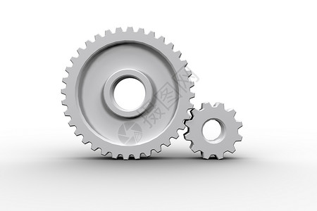 白色齿轮和方向盘连接机器绘图插图计算机机械工程车轮背景图片