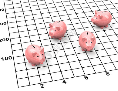 猪银行统计背景图片