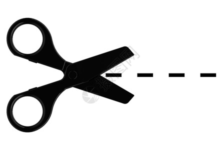 黑黑剪刀用具剪刀虚线黑色裁缝剪发划分理发师背景图片